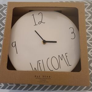 Rae Dunn Welcome Clock